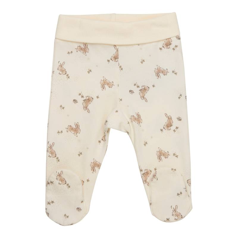 Frühchen-Hose mit Fuß Hasen von FIXONI LITTLE BEE