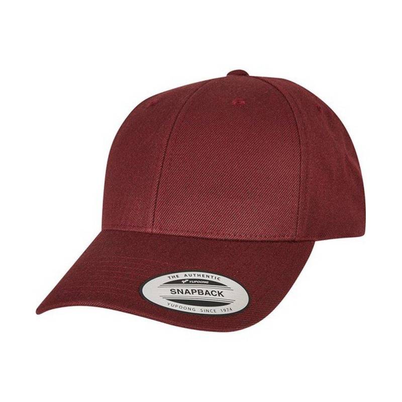Premium Snapback Mütze Damen Bordeaux ONE SIZE von FLEXFIT