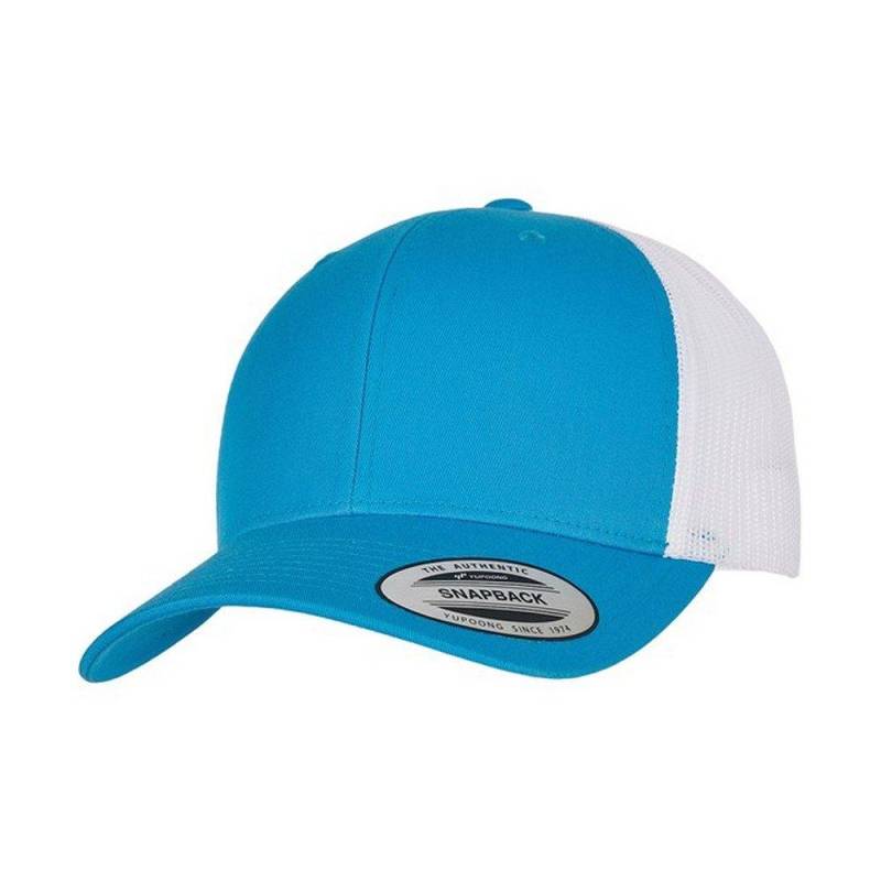 Retro Trucker Cap Damen Türkisblau ONE SIZE von FLEXFIT