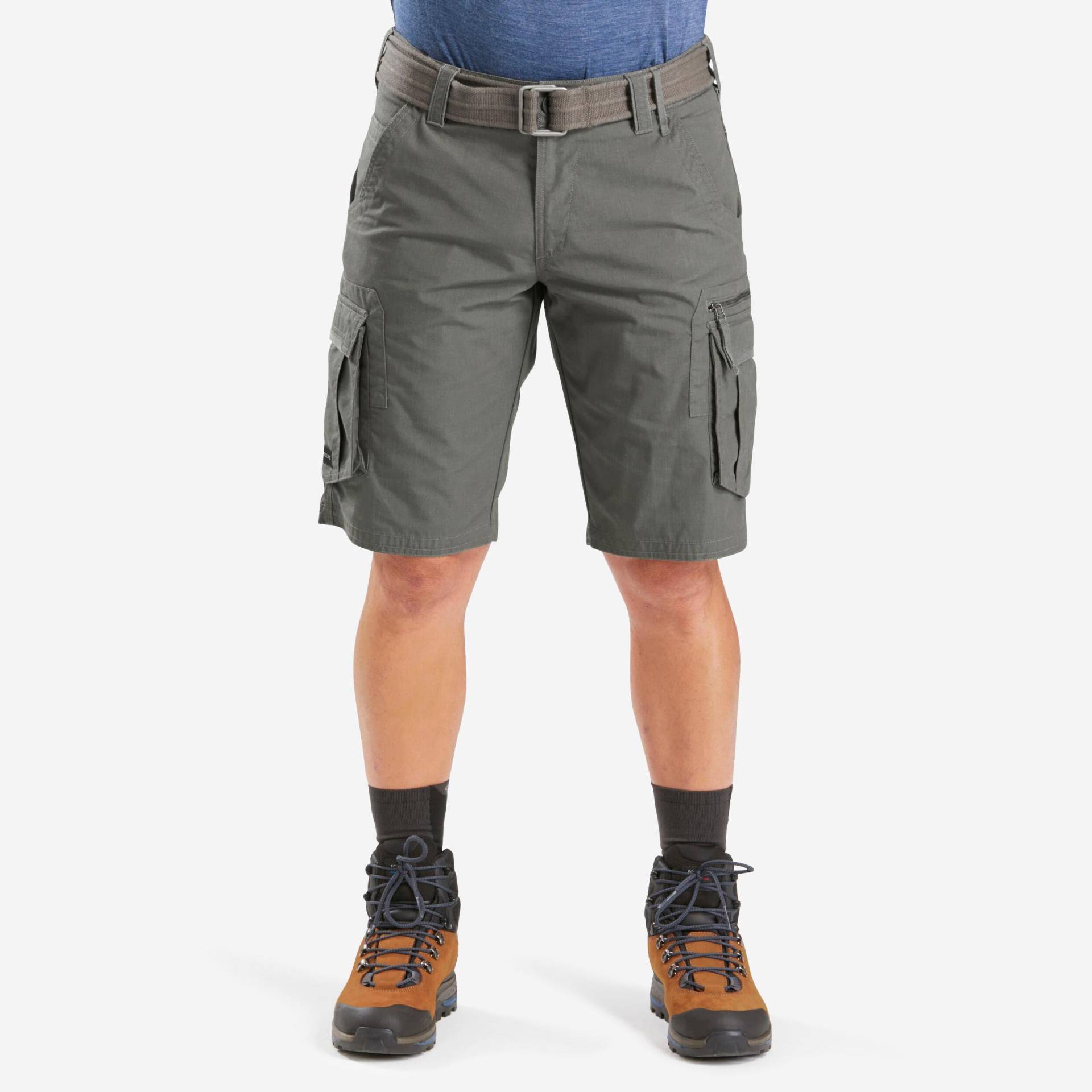 Cargo-backpackingshorts Travel 100 Herren Khaki Herren Khaki 46 von FORCLAZ