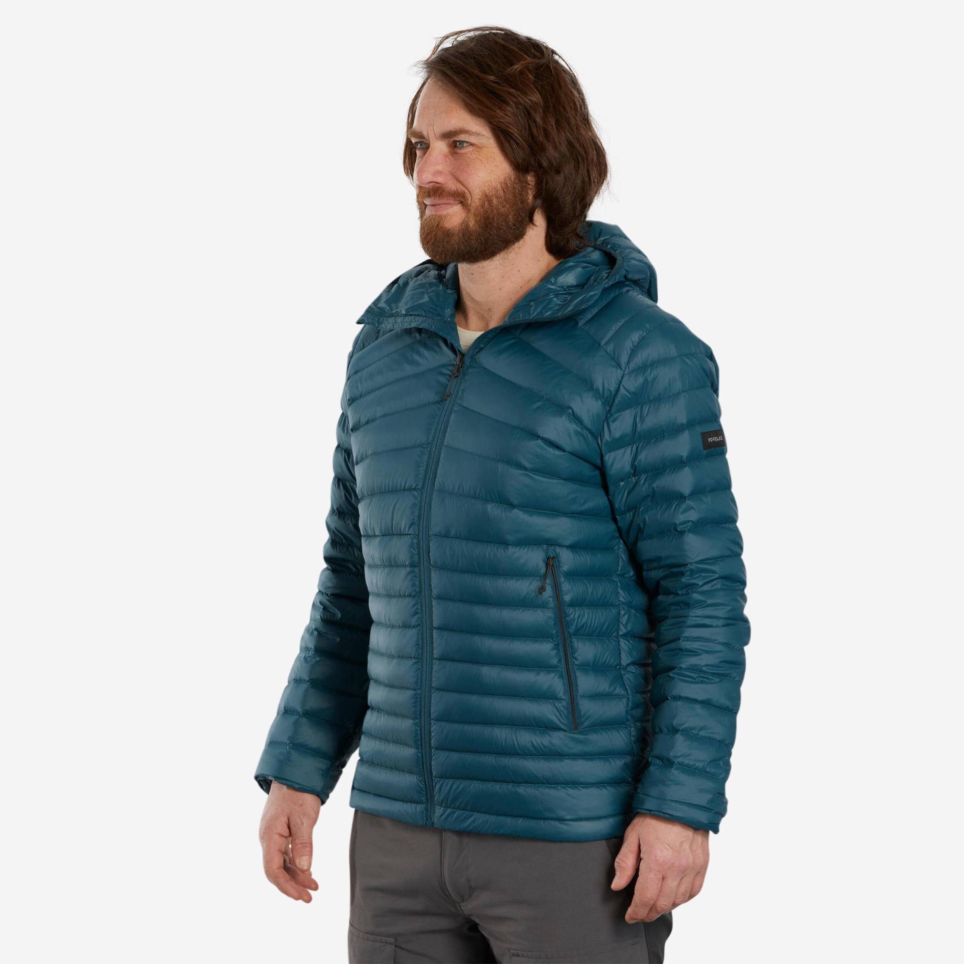 Daunenjacke - Mt100 Herren Blau Bedruckt 3XL von FORCLAZ