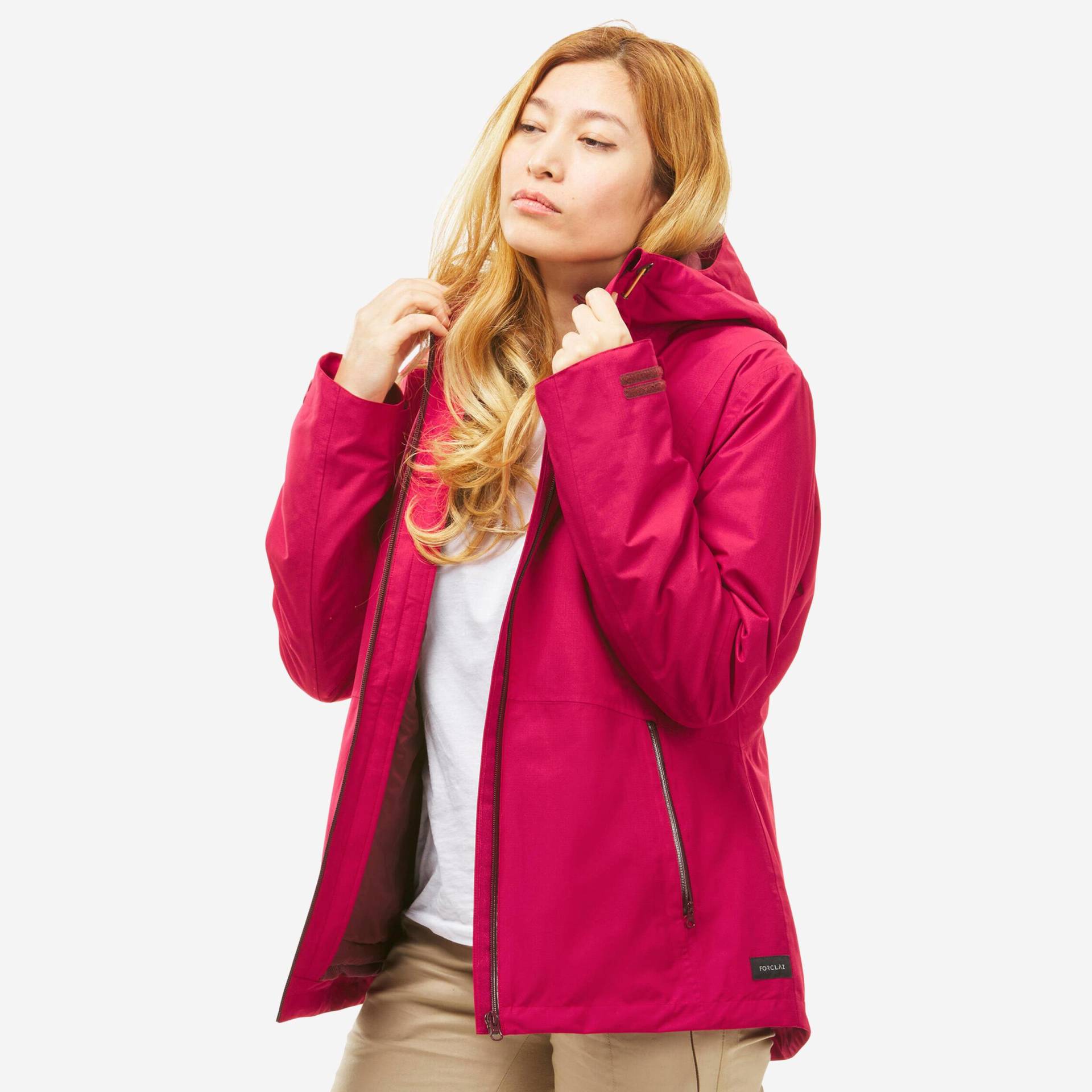 3-in-1-jacke - Fit3 Damen Pink L von FORCLAZ