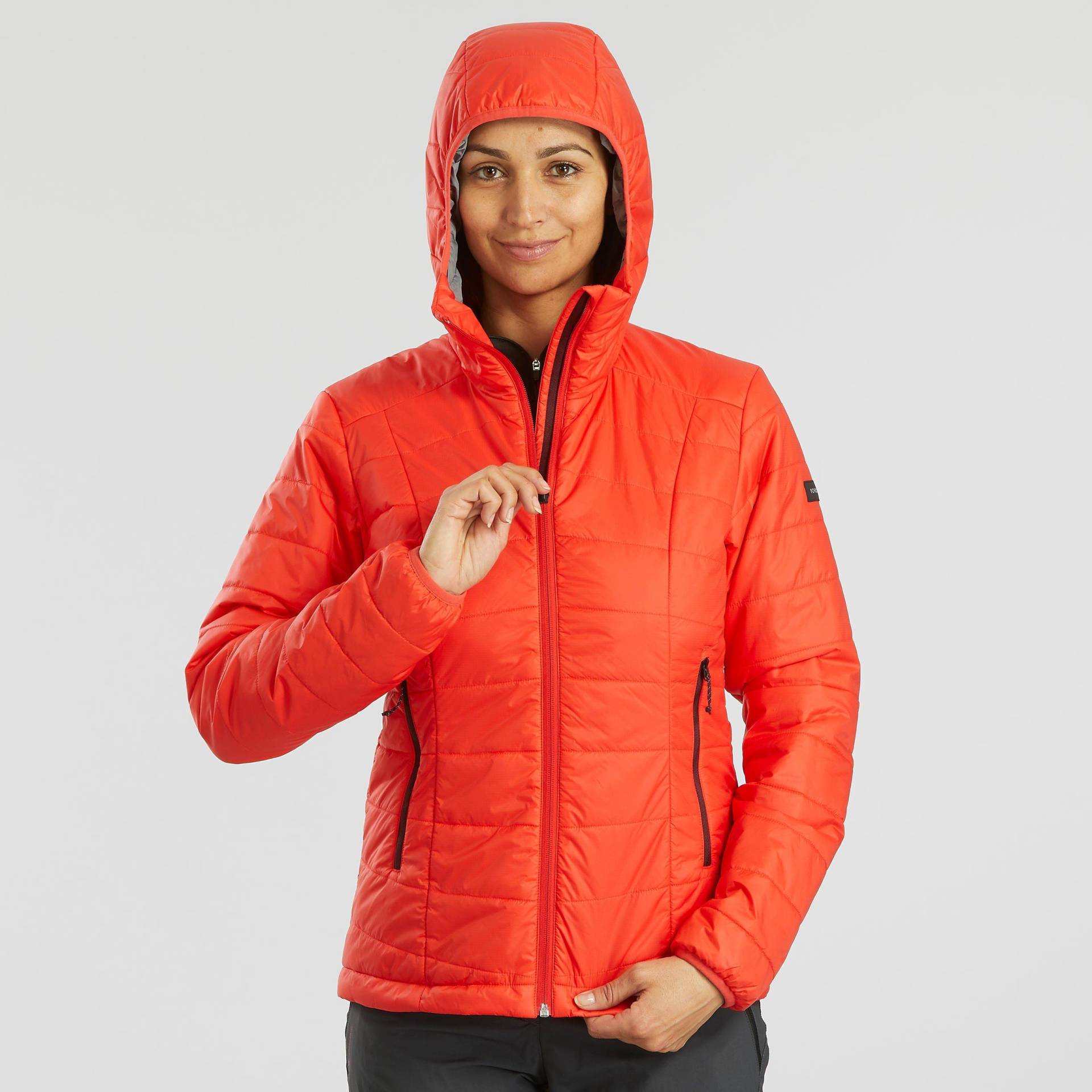 Wattierte Jacke - Mt100 Synth Damen Dunkelrot XL von FORCLAZ