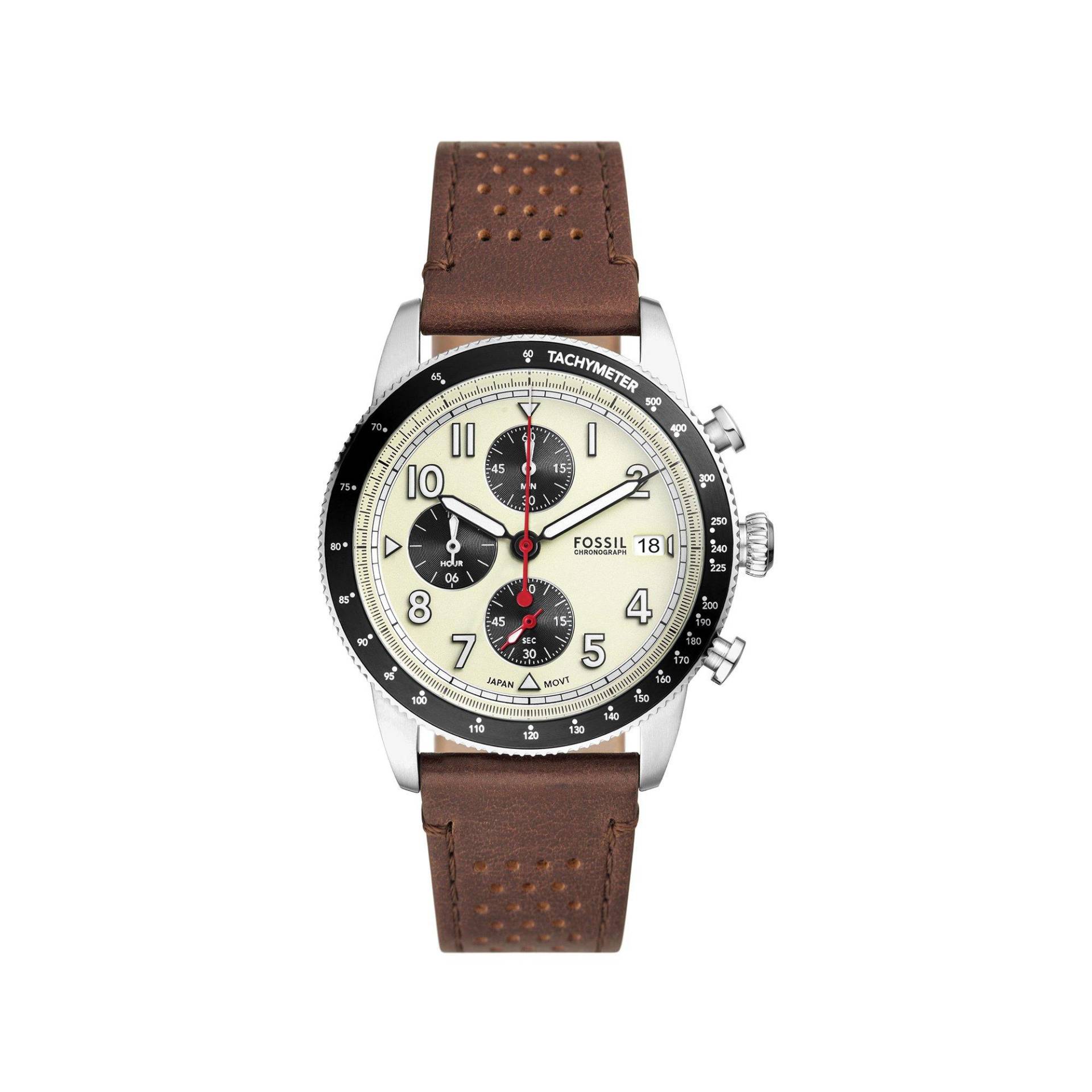 Chronograph Uhr Herren Braun 42mm von FOSSIL