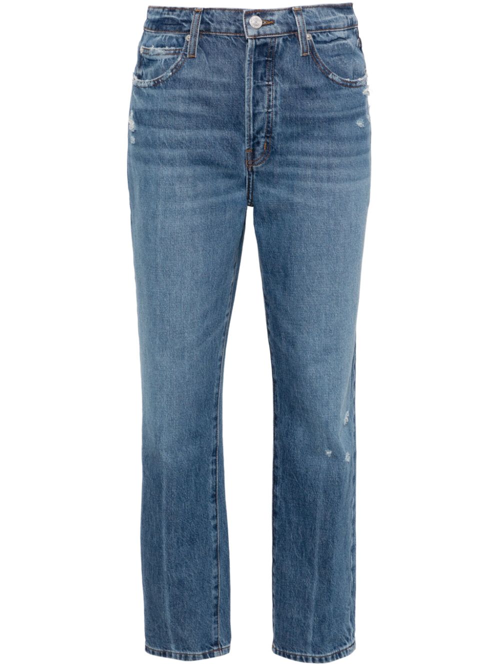 FRAME Le Mec mid-rise boyfriend jeans - Blue von FRAME