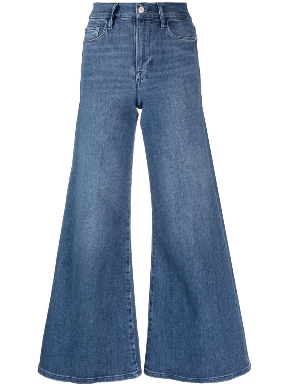 FRAME Le Palazzo Crop wide-leg jeans - Blue von FRAME