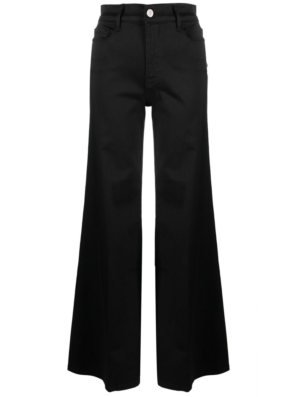 FRAME Le Pixie Palazzo wide-leg jeans - Black von FRAME