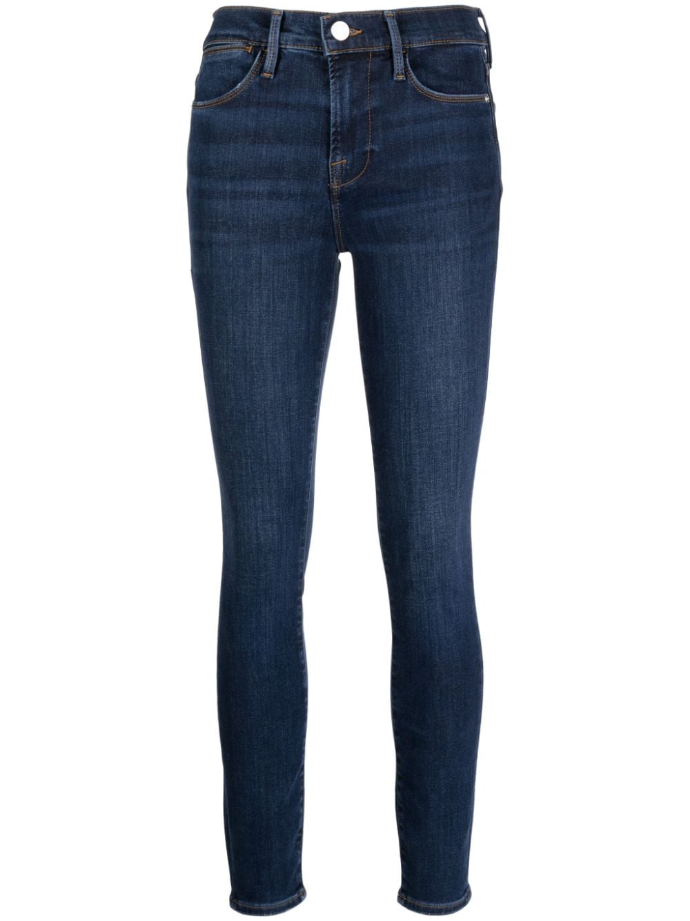 FRAME Le Skinny high-rise skinny jeans - Blue von FRAME