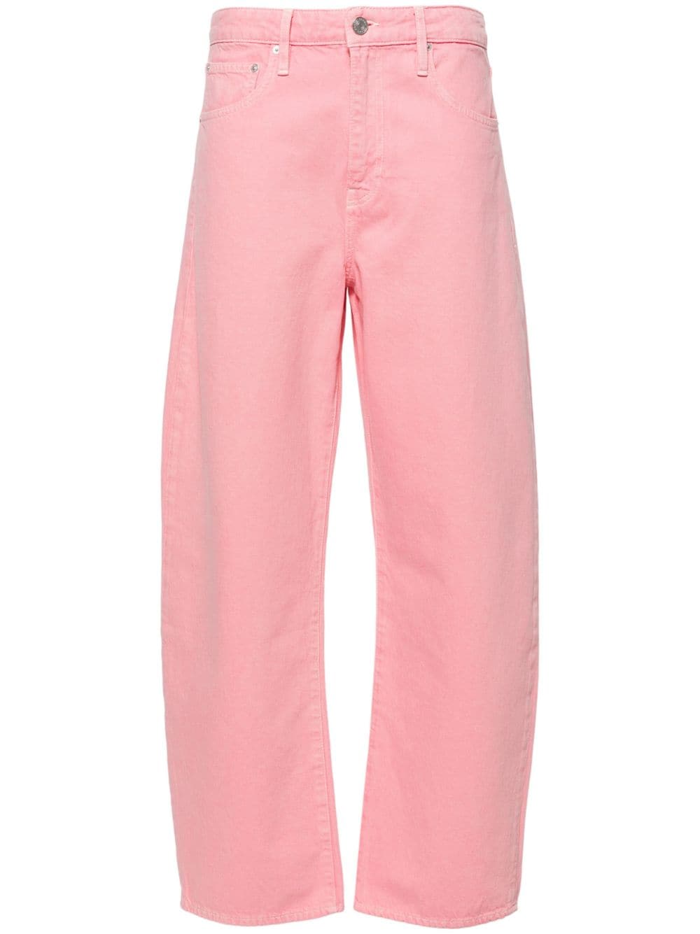 FRAME Long Barrel high-rise wide-leg jeans - Pink von FRAME