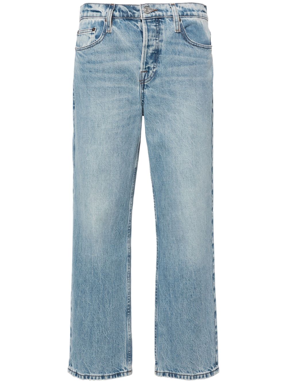 FRAME Slouchy mid-rise straight-leg jeans - Blue von FRAME