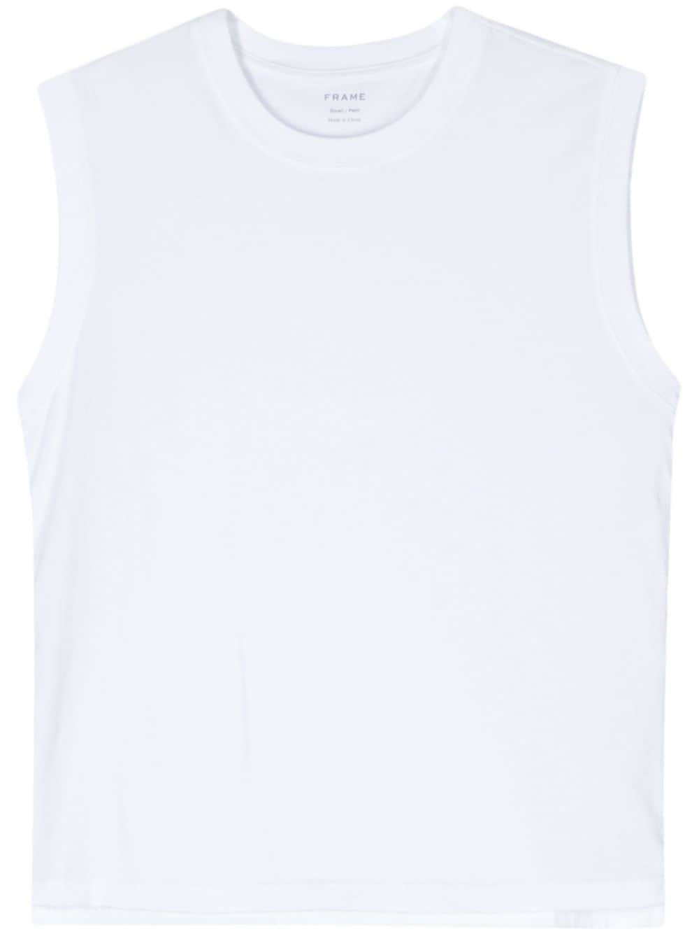 FRAME cotton jersey vest - White von FRAME