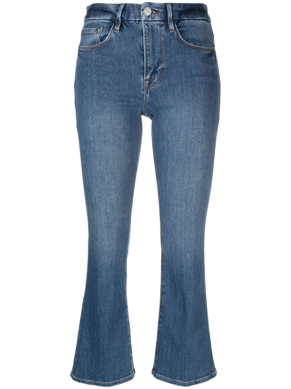 FRAME cropped-leg flared jeans - Blue von FRAME