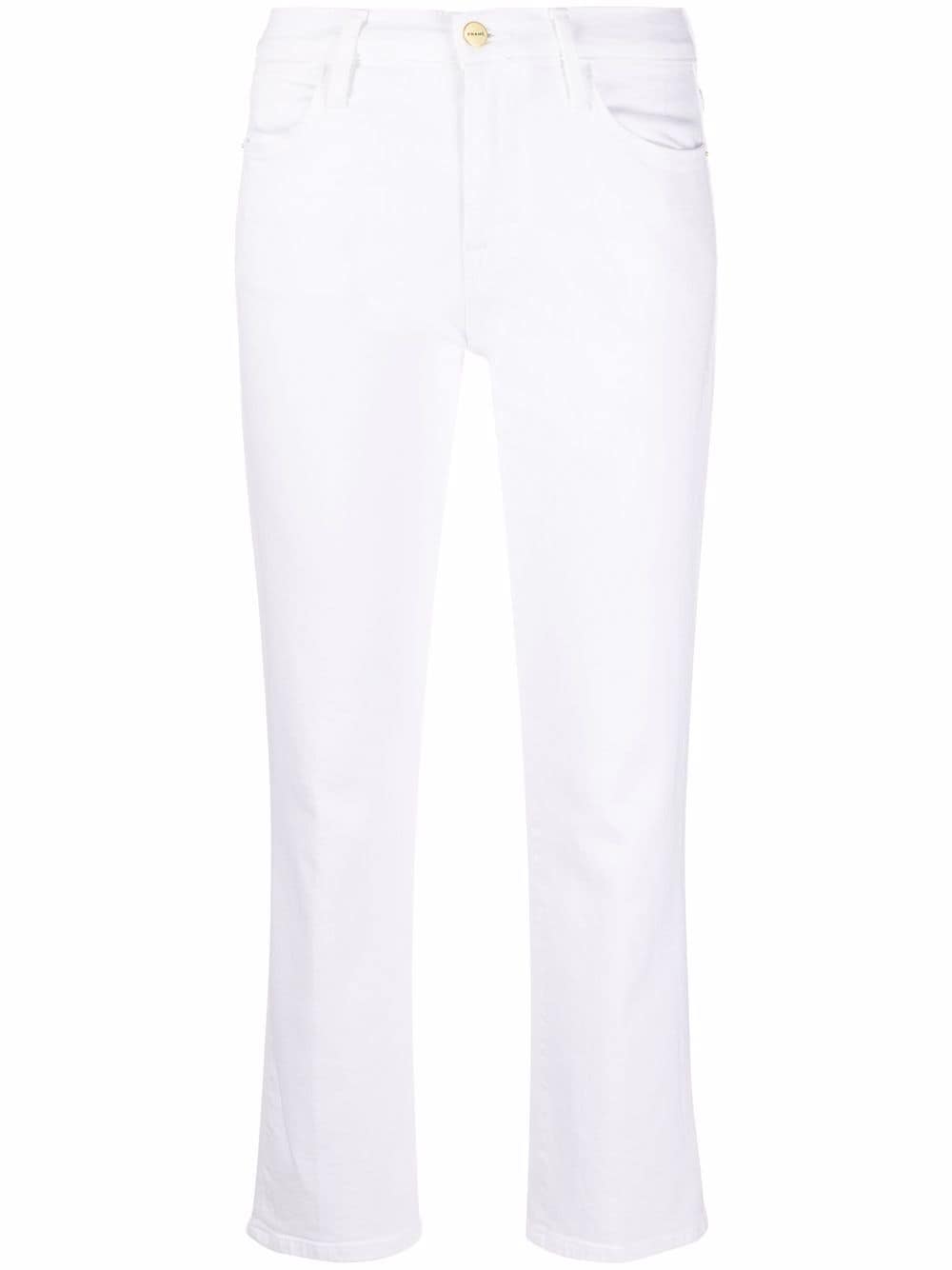 FRAME cropped straight-leg jeans - White von FRAME