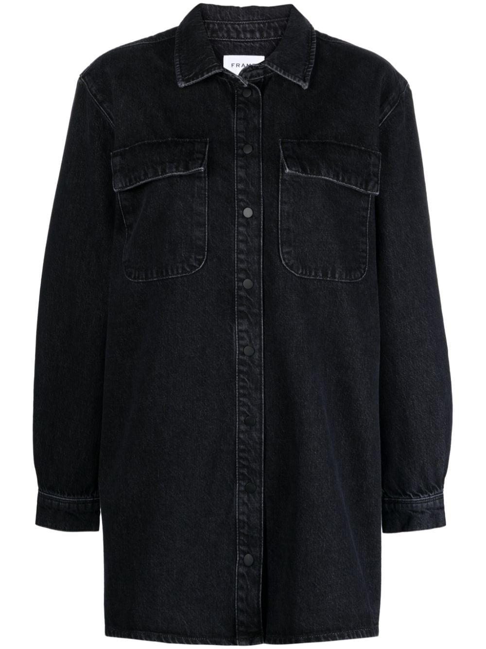 FRAME denim mini shirt dress - Grey von FRAME