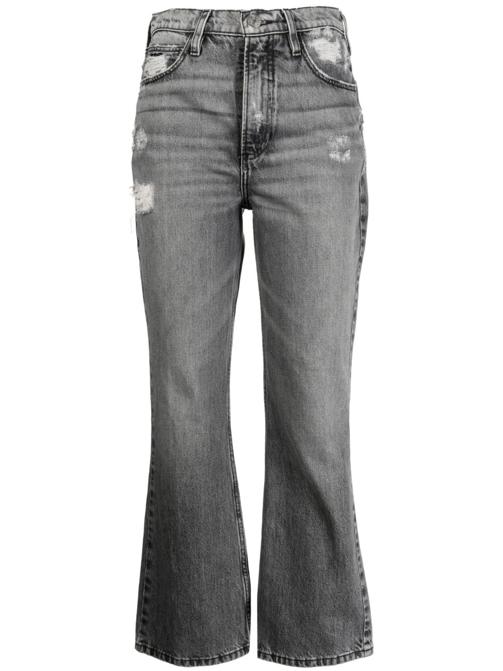 FRAME High 'N' Tight high-rise cropped bootcut jeans - Grey von FRAME