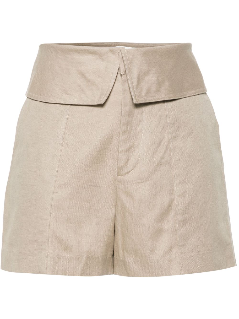 FRAME folded-waist shorts - Neutrals von FRAME