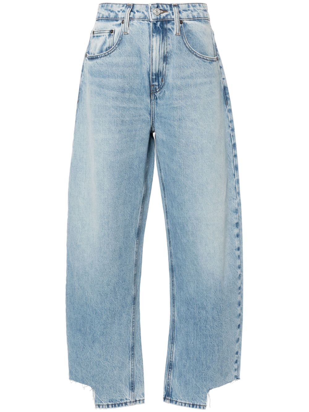 FRAME high-rise barrel jeans - Blue von FRAME
