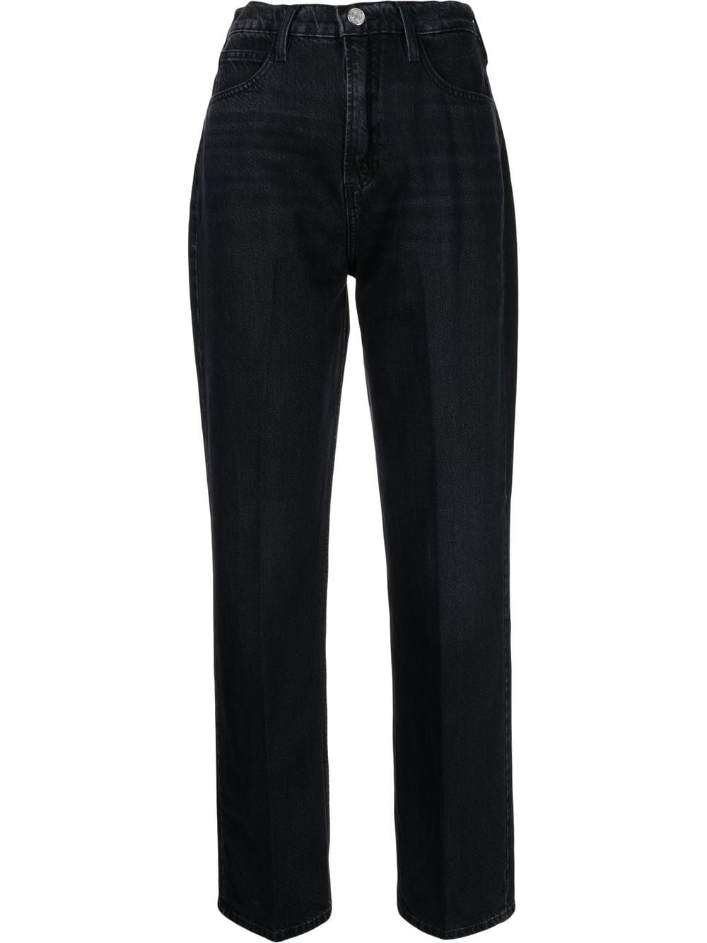 FRAME high-rise cropped jeans - Black von FRAME