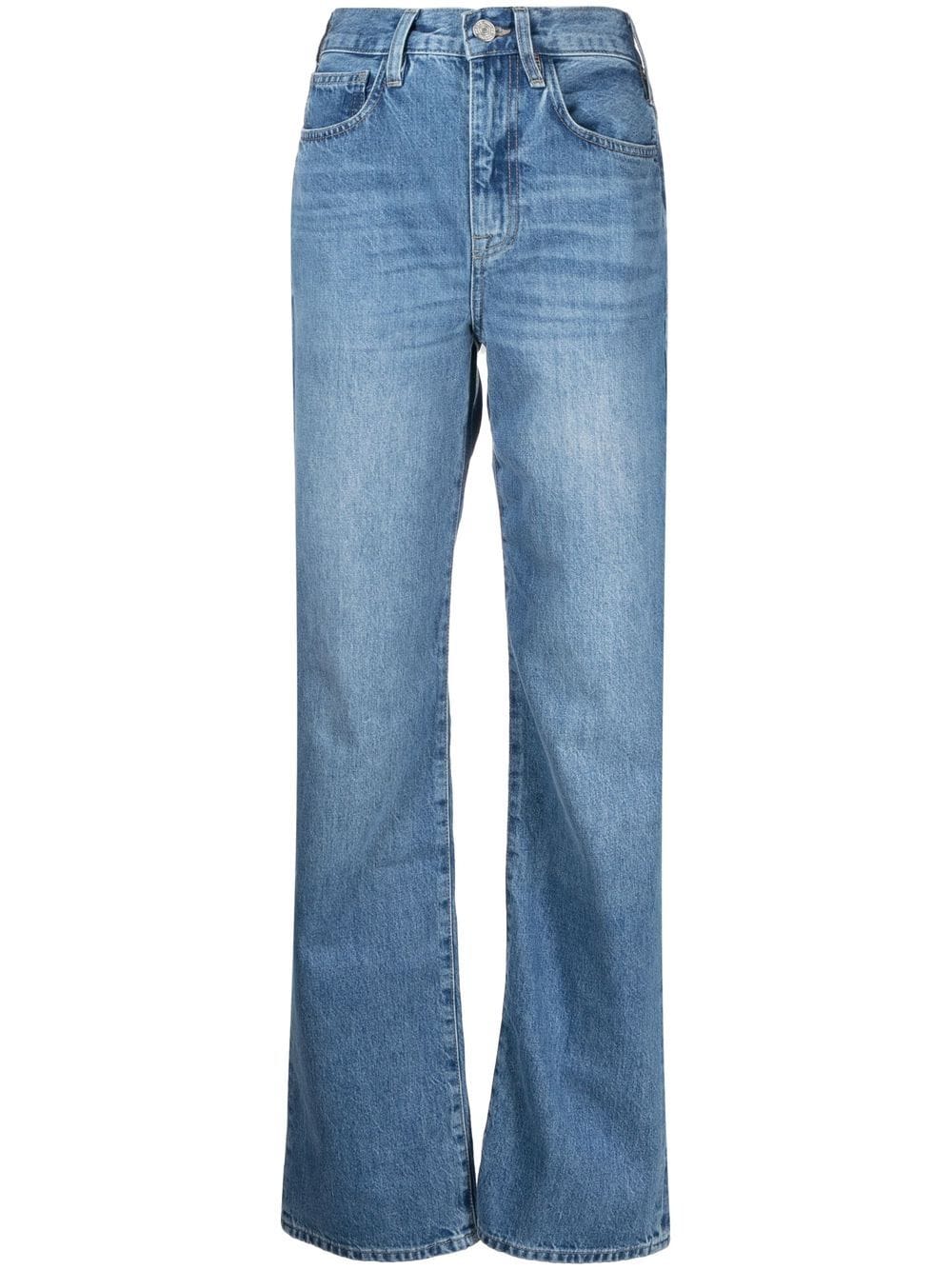 FRAME high-rise straight-leg jeans - Blue von FRAME