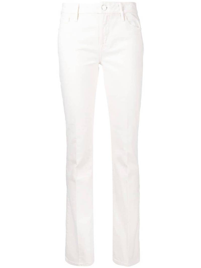 FRAME mid-rise bootcut jeans - White von FRAME