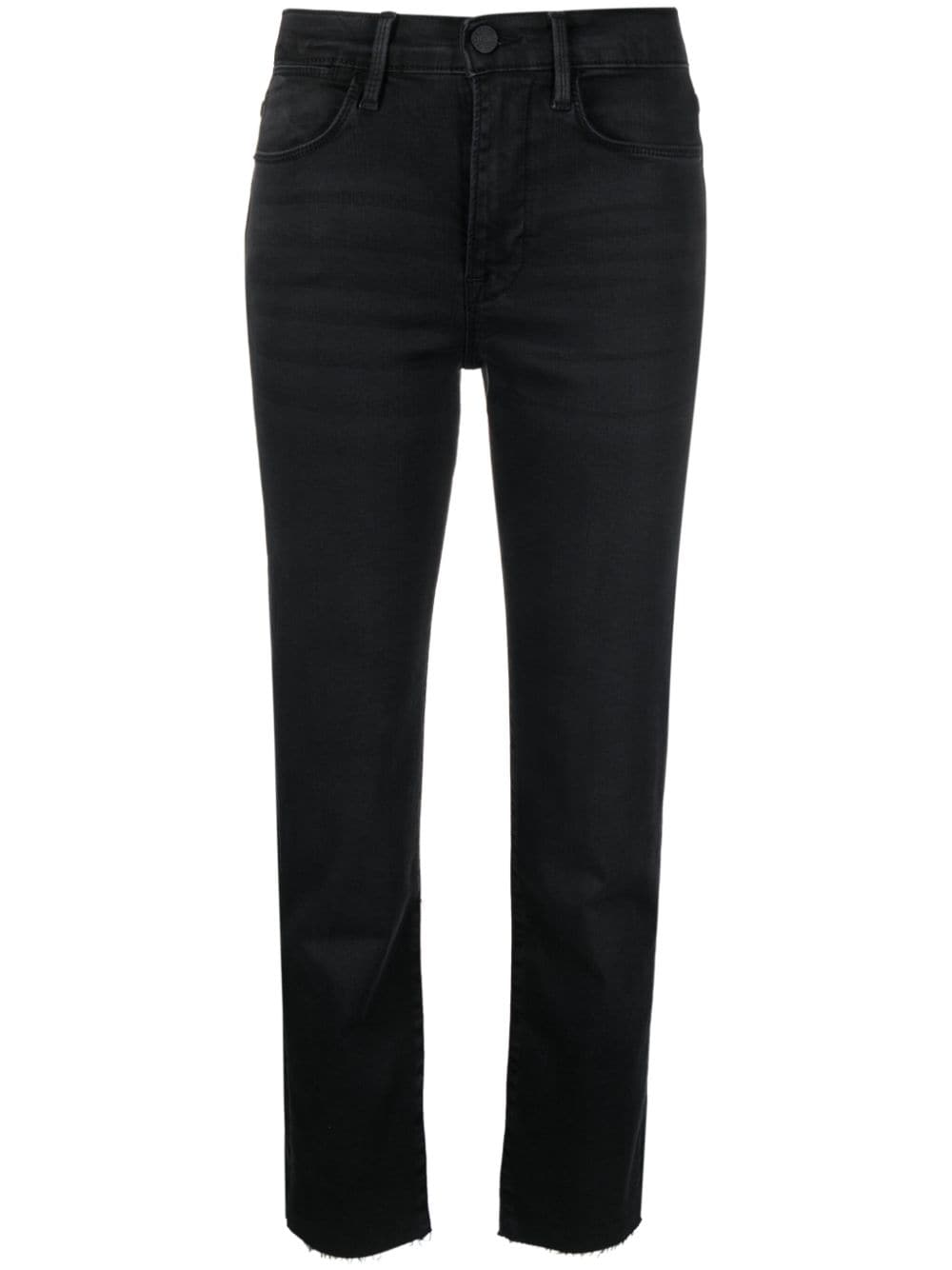 FRAME mid-rise cropped jeans - Black von FRAME