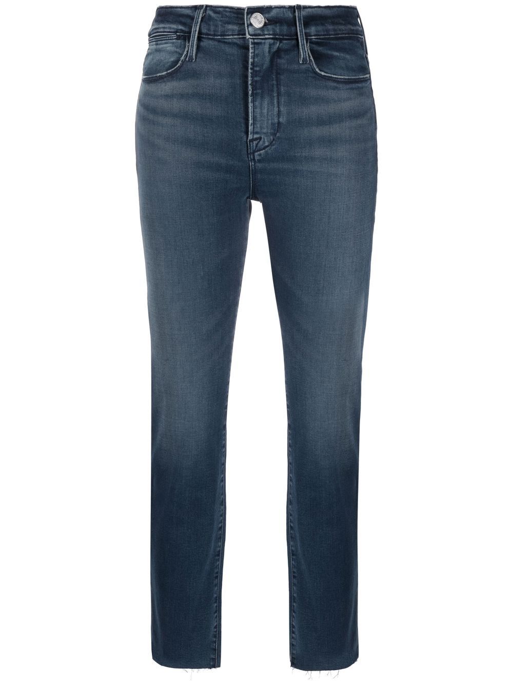 FRAME mid-rise cropped jeans - Blue von FRAME