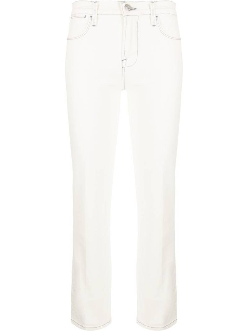 FRAME mid-rise slim fit jeans - White von FRAME