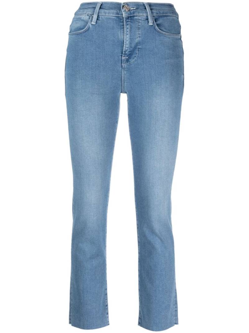 FRAME raw-cut cropped jeans - Blue von FRAME