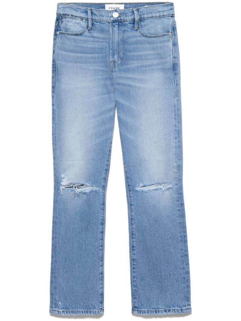 FRAME ripped straight-leg jeans - Blue von FRAME