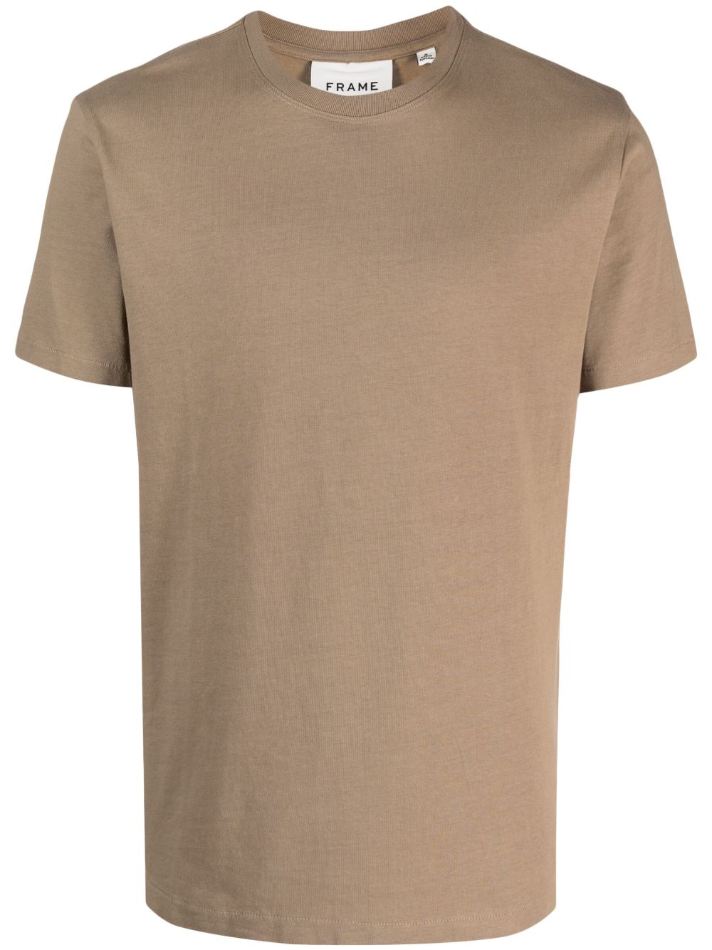 FRAME round-neck short-sleeve T-shirt - Neutrals von FRAME