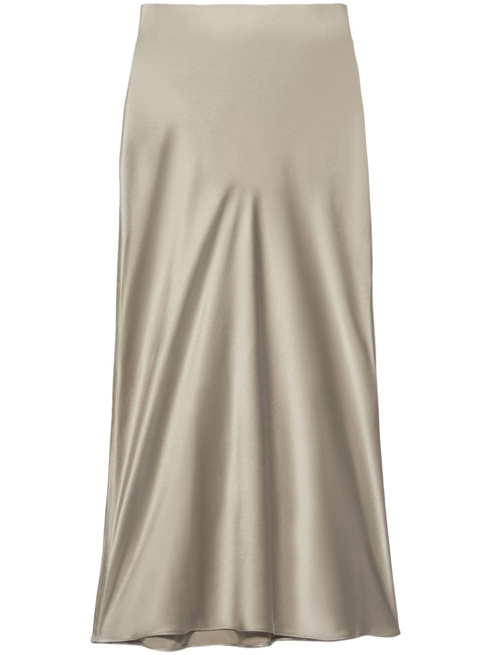 FRAME silk midi skirt - Neutrals von FRAME