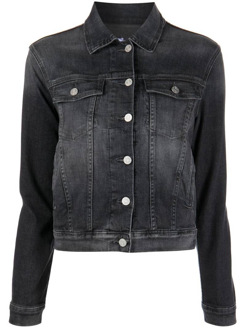 FRAME washed denim jacket - Black von FRAME