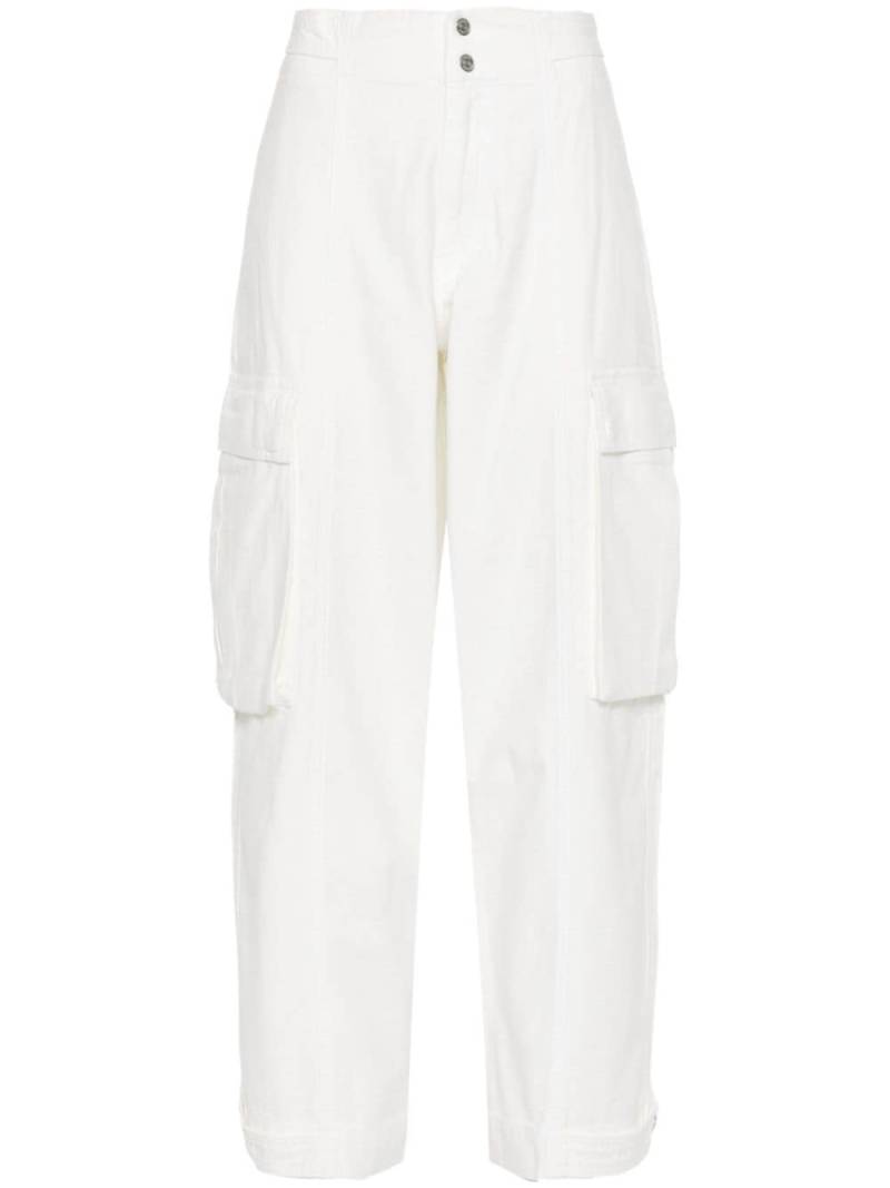 FRAME wide-leg cargo trousers - White von FRAME