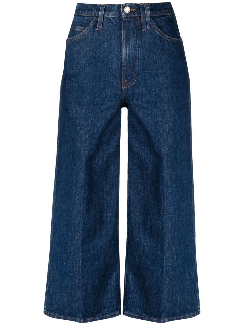 FRAME wide-leg cropped jeans - Blue von FRAME
