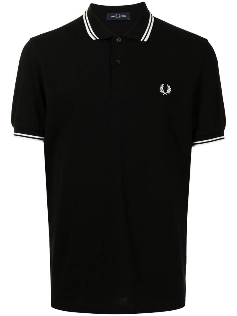 Fred Perry Twin Tipped cotton polo shirt - Black von Fred Perry
