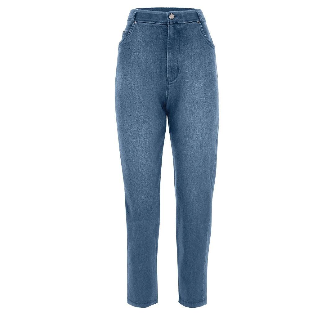 Freddy Blackjeans Aus Stretch-denim Mit Hohem Taillenbund,7/8-längeund Weitem Bein Damen Blau Denim XS von FREDDY