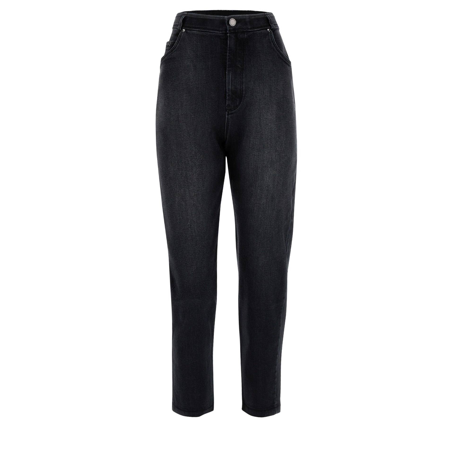 Freddy Blackjeans Aus Stretch-denim Mit Hohem Taillenbund,7/8-längeund Weitem Bein Damen Schwarz XS von FREDDY