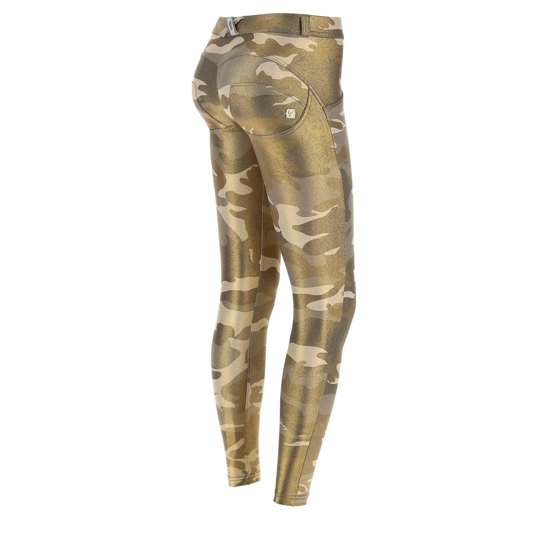 Wr.up® 7/8-länge Super Skinny Mit Regulärer Taille Und Camouflage-effekt Damen Gold M von FREDDY
