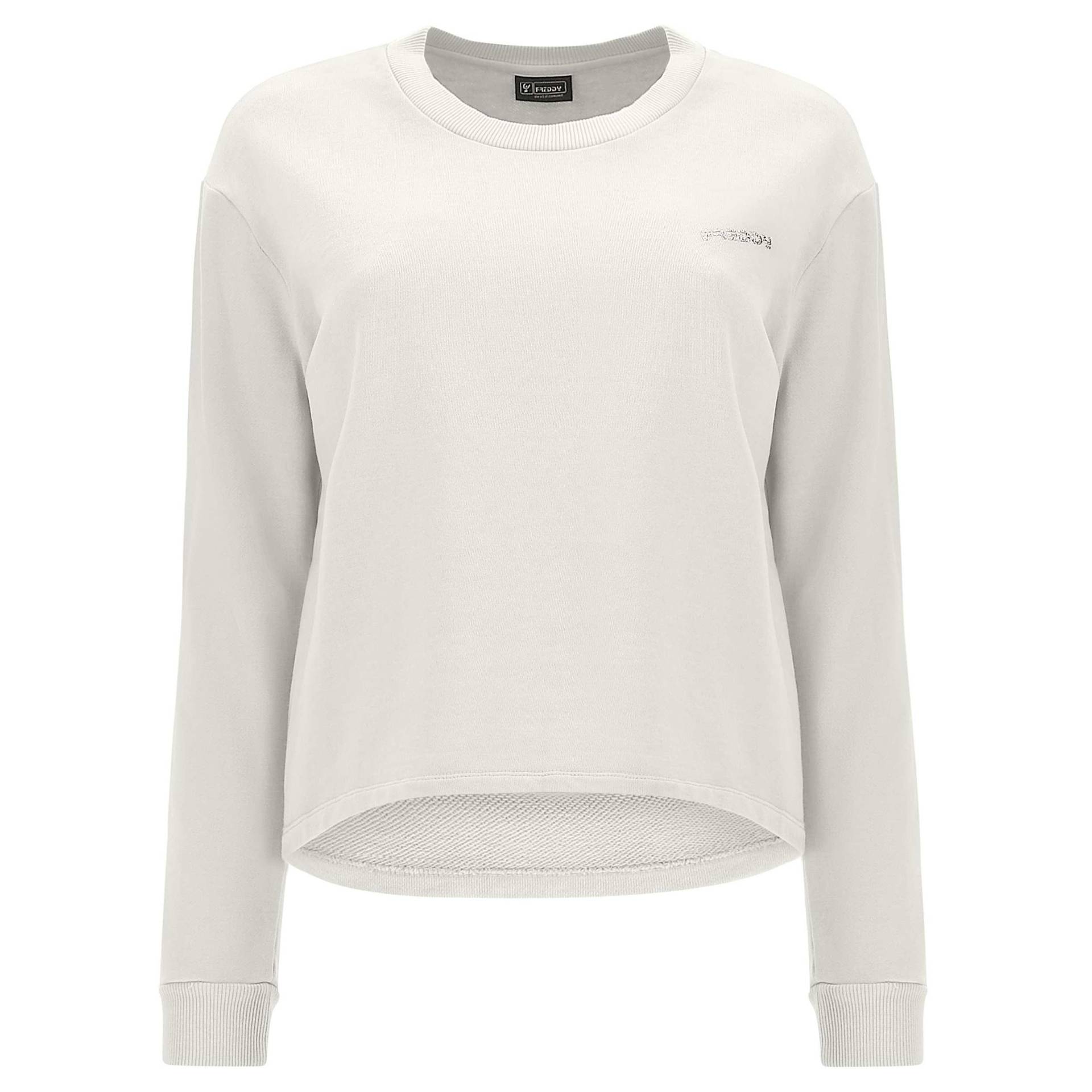 Cropped-sweatshirt Aus Leichtem Sweatshirtstoff Mit Bequemer Passform Damen Offwhite S von FREDDY