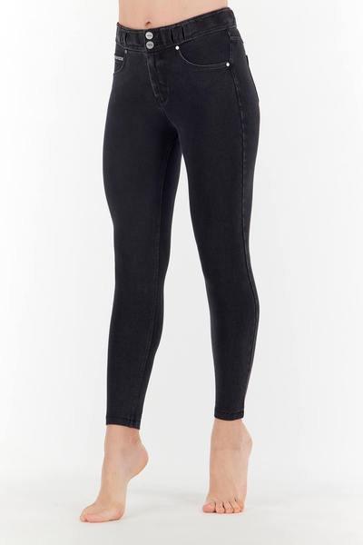 N.o.w.® Pants 7/8-länge, Skinny-passform, Mittlerer Taillenbund Aus Denim-baumwolle Damen Schwarz XS von FREDDY