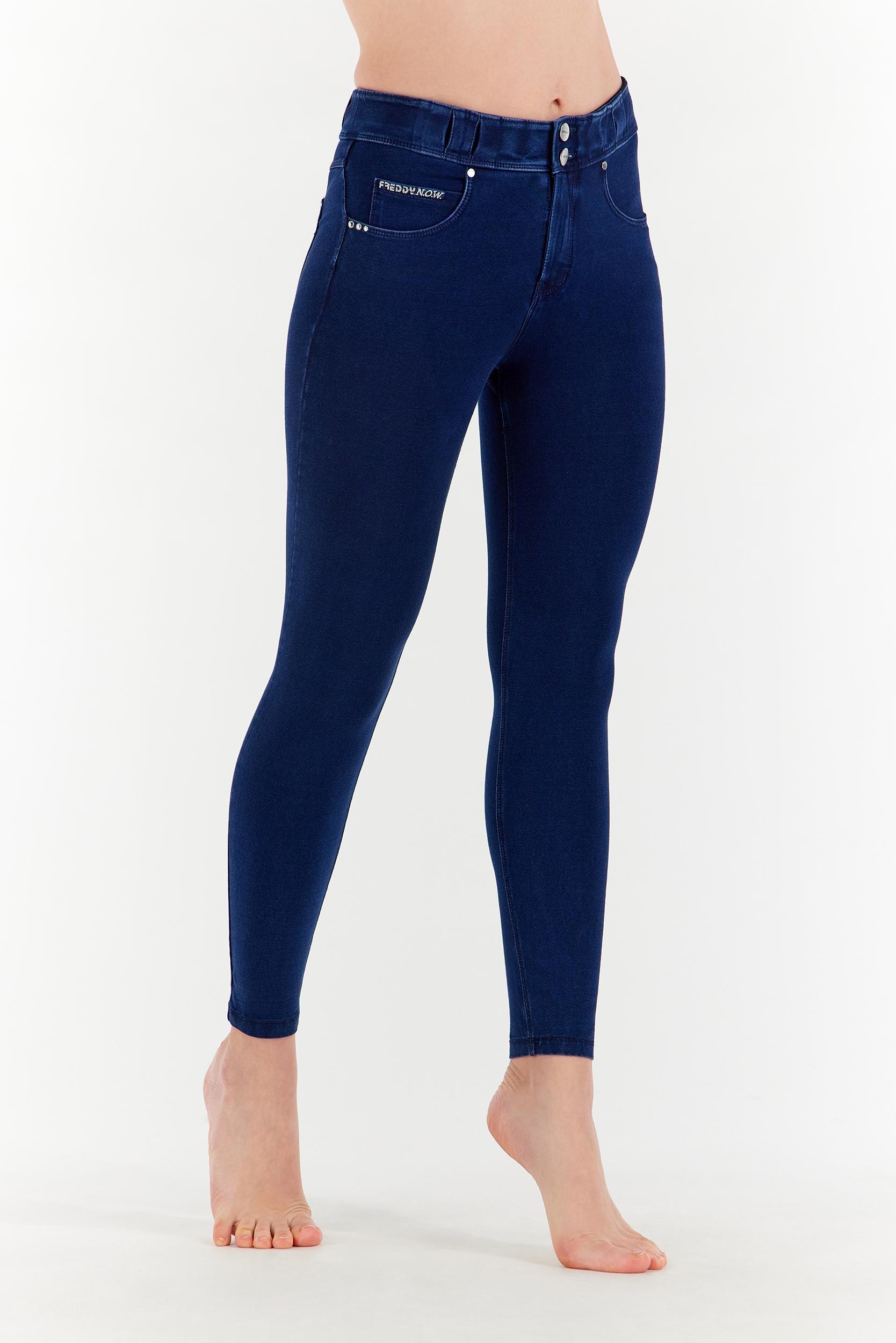 N.o.w.® Pants 7/8-länge, Skinny-passform, Mittlerer Taillenbund Aus Denim-baumwolle Damen Marine L von FREDDY