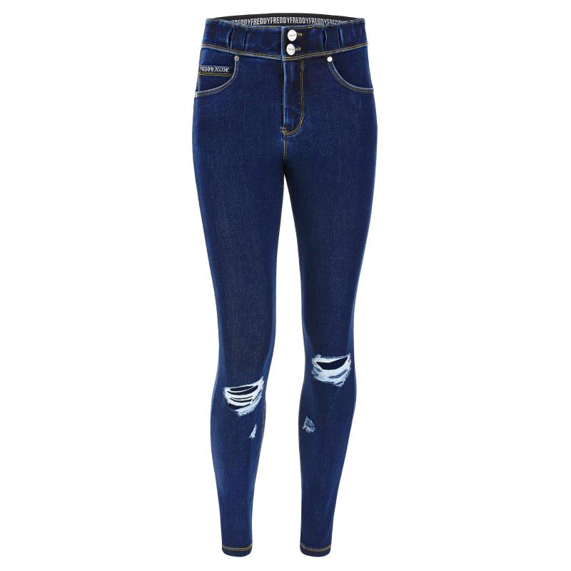 N.o.w.® Pants Mit Mittlerem Taillenbund Aus Tencel-denim Mit Rissen Damen Marine XS von FREDDY