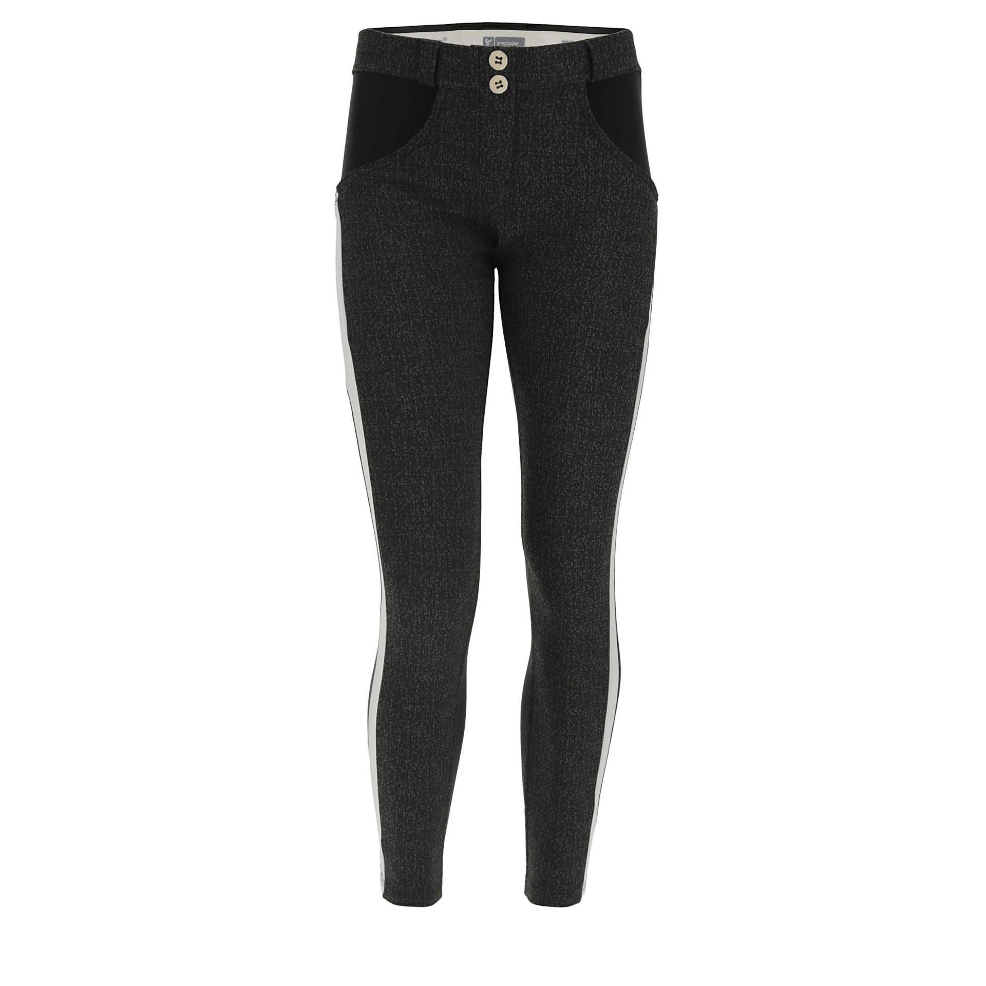 Push Up-hose Wr.up® 7/8-länge Mit Tweed-effekt Damen Schwarz M von FREDDY