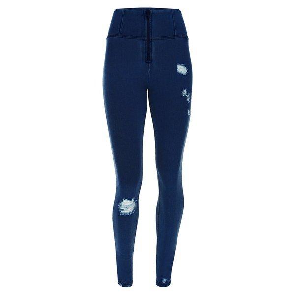 Wr.up®-jeans Mit Hohem Taillenbund Aus Denim Im Used-effekt Damen Marine XS von FREDDY