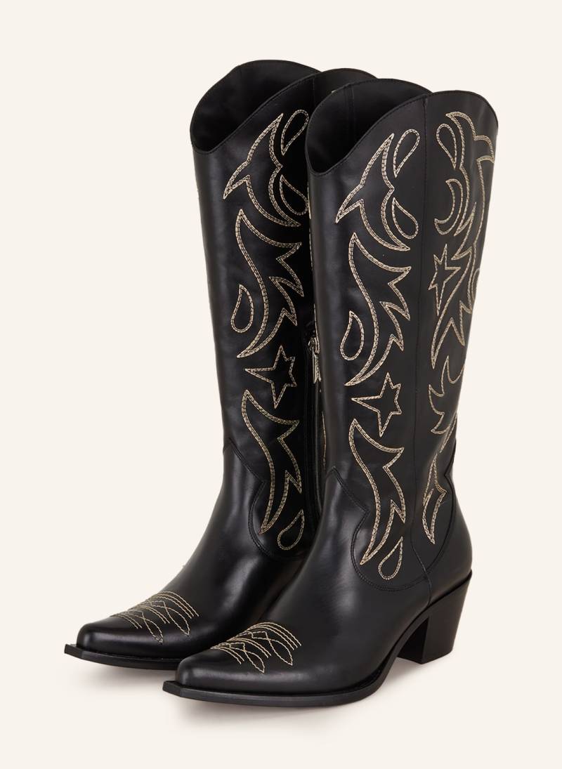 Free Lance Cowboy Boots Ruby 50 schwarz von FREE LANCE