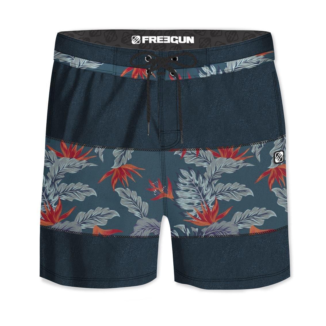 Lange Badeshorts Mit Baumwollgriff Flow Herren  S von FREEGUN