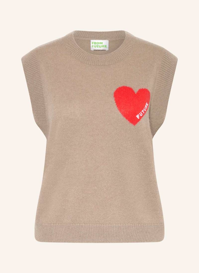 From Future Cashmere-Pullunder beige von FROM FUTURE