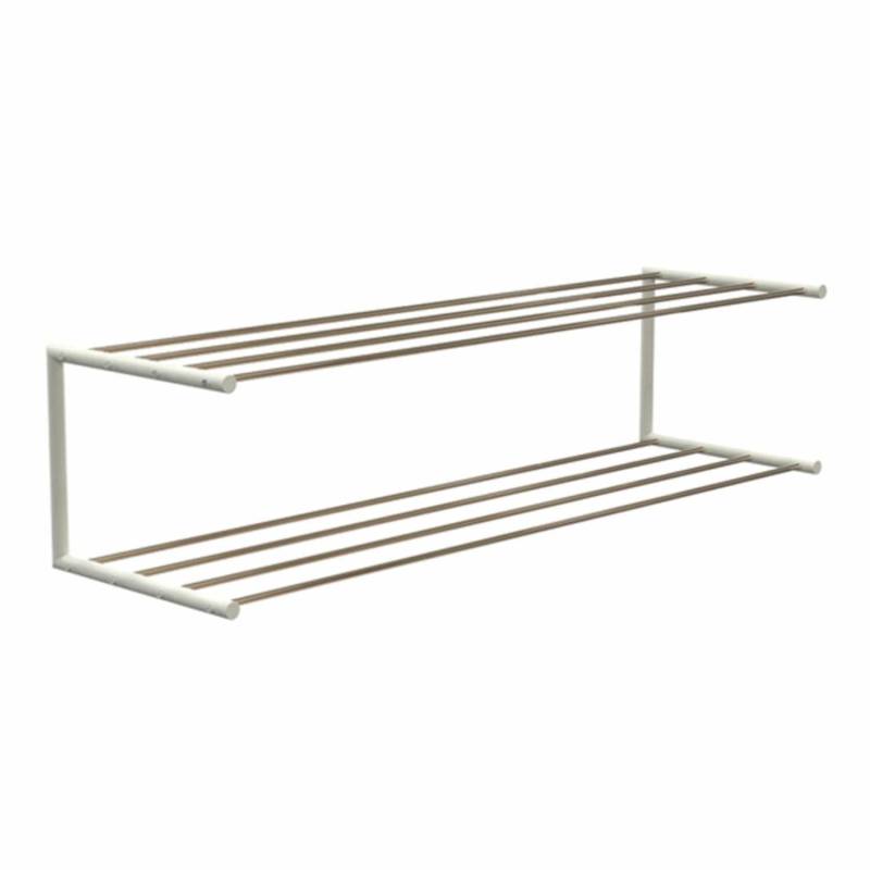 Nova Schuhregal, Grösse l. 102 cm, Farbe weiss-gold von FROST Denmark