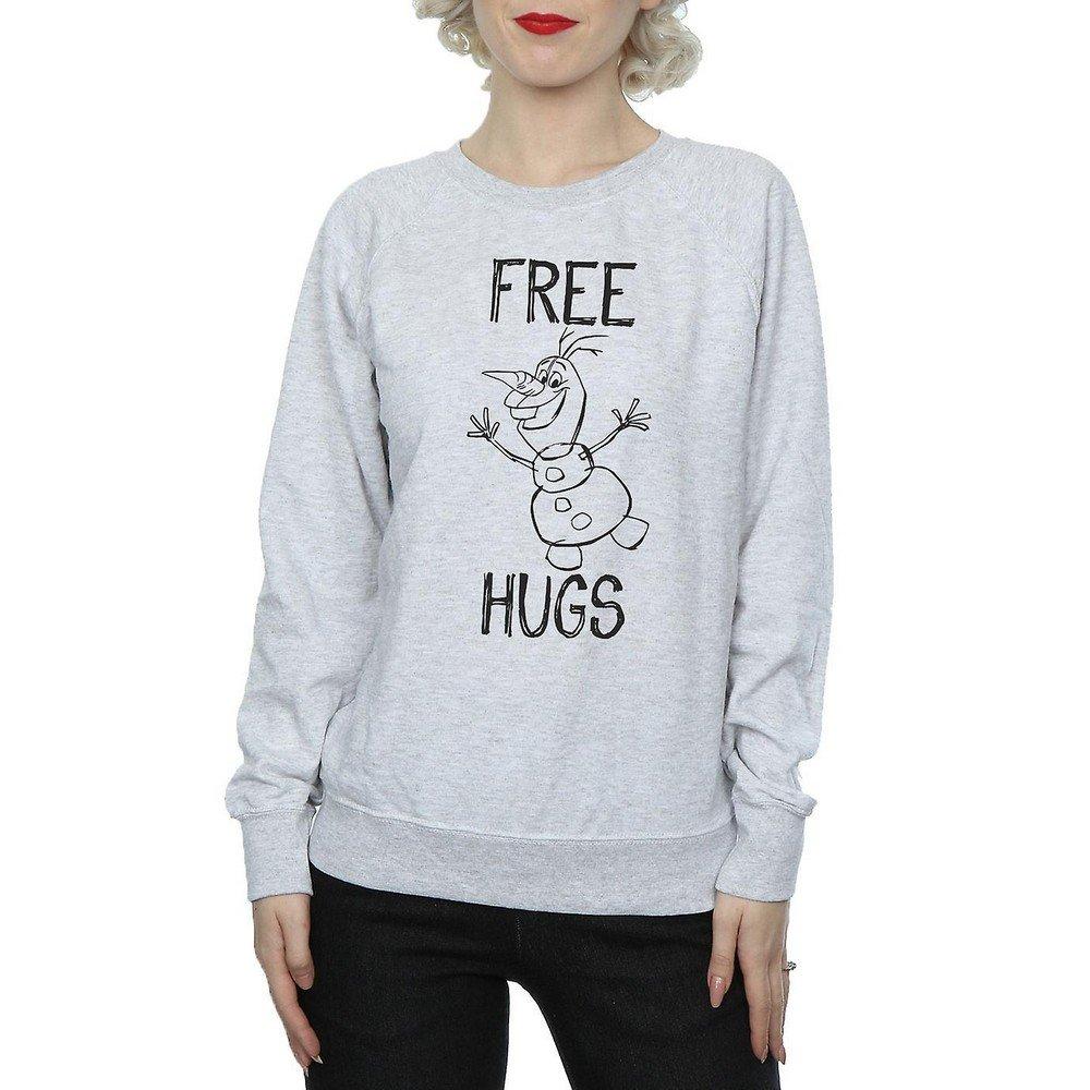 Free Hugs Sweatshirt Damen Grau L von FROZEN