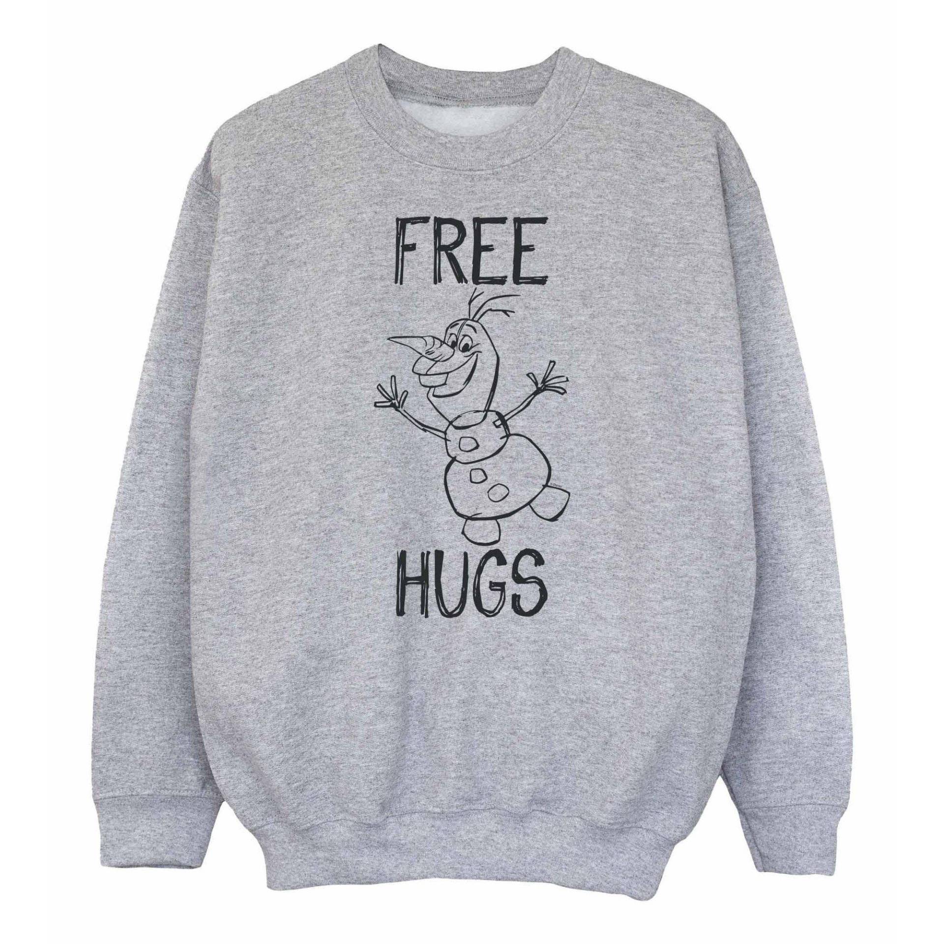 Free Hugs Sweatshirt Mädchen Grau 152-158 von FROZEN